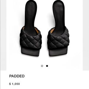 Bottega padded heels, compare new to 9.8/10 condition.